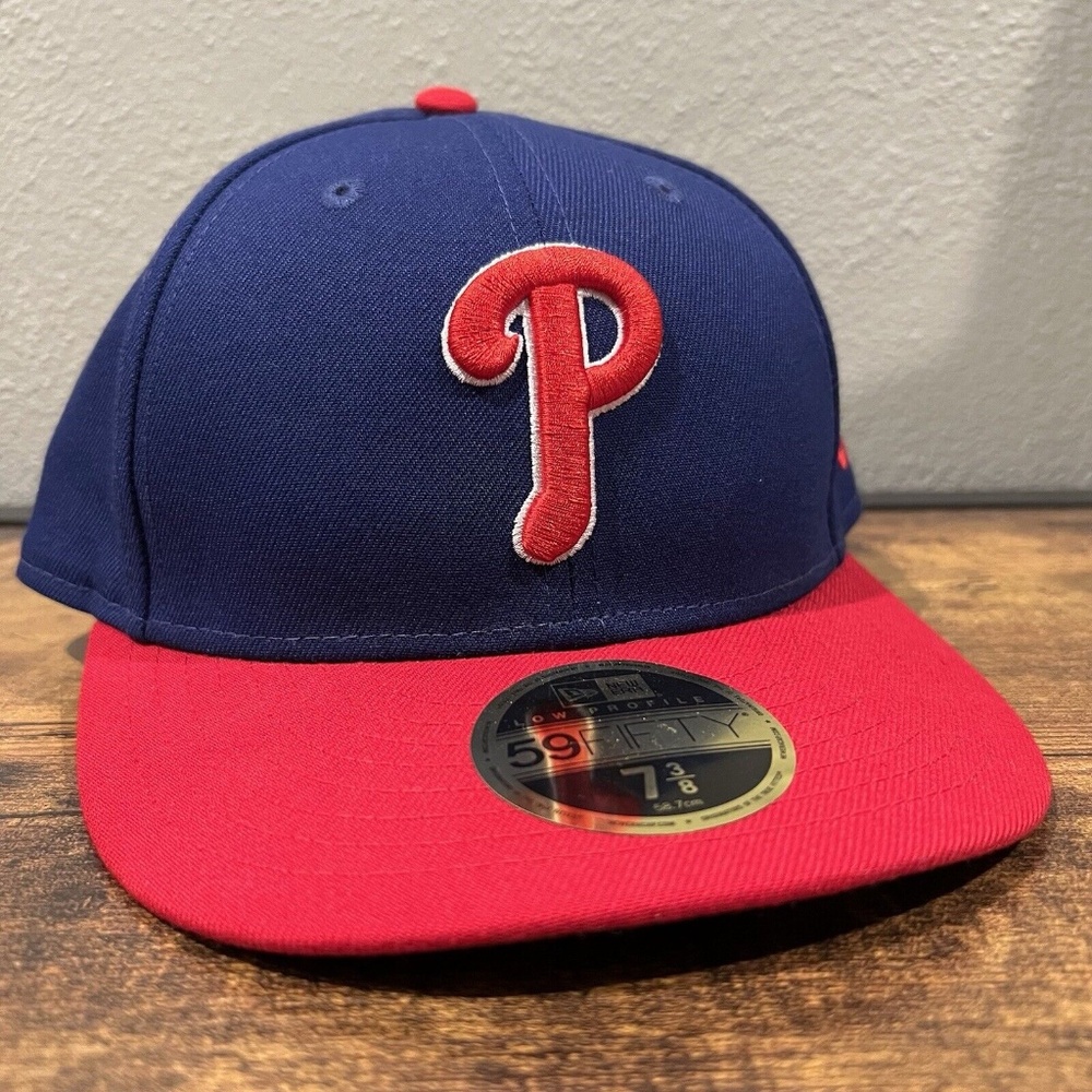 Official New Era Philadelphia Phillies 59Fifty Fitted 7 3/8 Hat Low Profile NEW